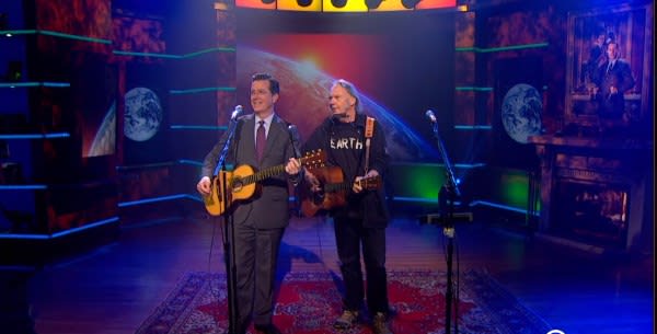 DVR Rewind | Neil Young Jams With Stephen Colbert