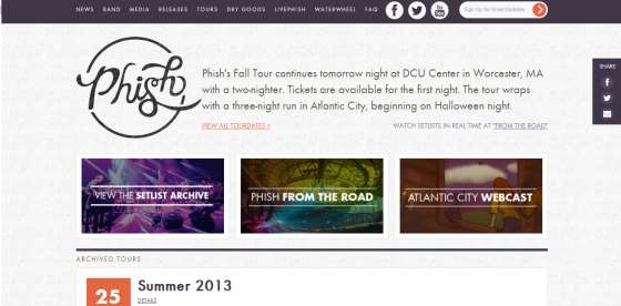 Phish Unveils New Website And Hampton Tweezer Video