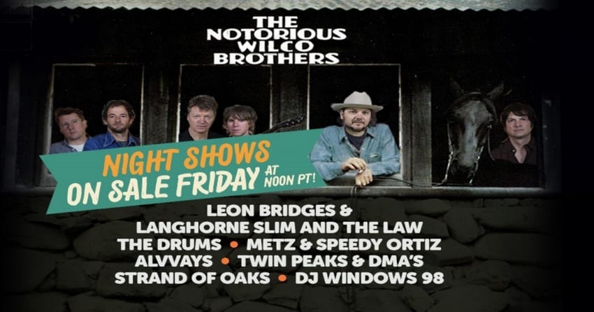 Notorious Wilco Brothers Among Outside Lands Night Shows