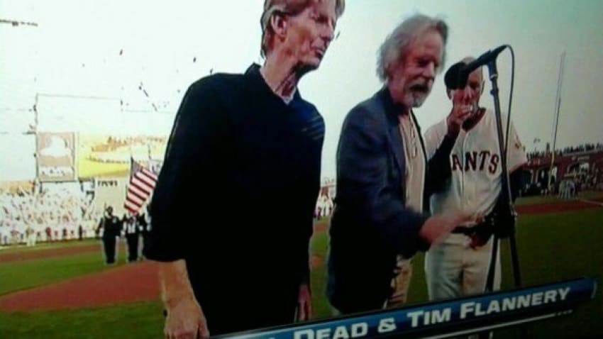 Bob Weir, Phil Lesh & Tim Flannery To Sing Anthem At Giants Game