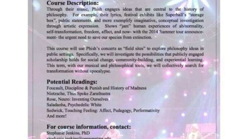 Online College Course Focuses On Phish