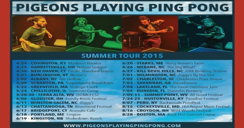 Tour Dates | Pigeons Playing Ping Pong Summer Tour