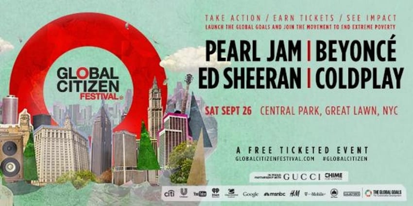 Pearl Jam To Headline Global Citizen Festival