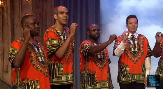 Ladysmith Black Mambazo And Jimmy Fallon Sing Pringles Praises