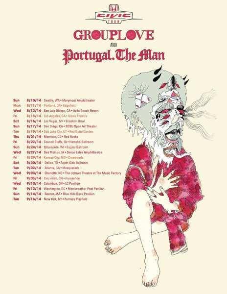 Tour Dates | Portugal. The Man & Grouplove Summer Tour