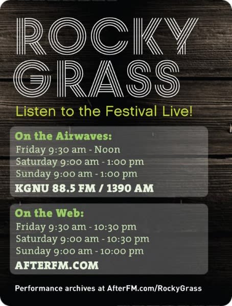 Couch Tour Alert | RockyGrass Festival