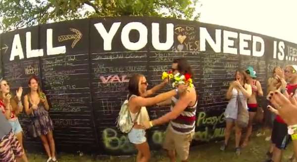 Watch This | Inventive Bonnaroo Marriage Proposal