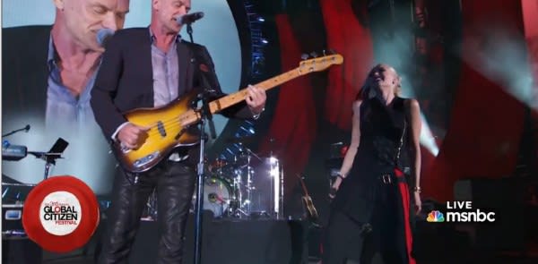Sting Guests With No Doubt For Message In A Bottle