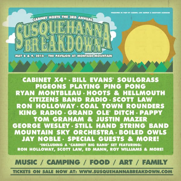 Cabinet Announces Susquehanna Breakdown Music Festival Lineup