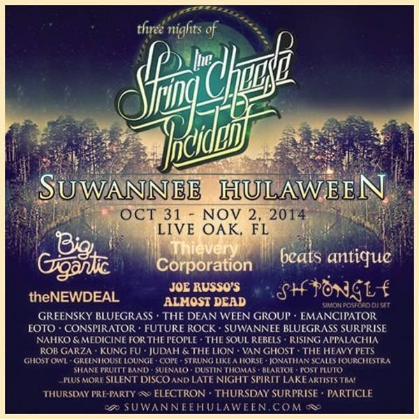 Suwannee Hulaween Organizers Announce Artist Additions