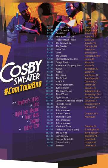 Tour Dates | Cosby Sweater #CoolTourBro