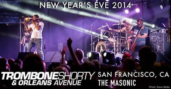 Trombone Shorty & NMAS New Years In San Francisco