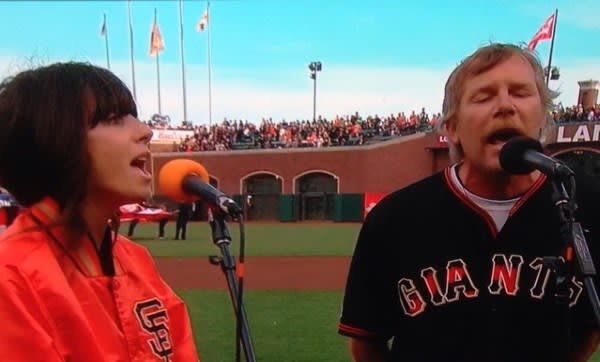 Video | Nicki & Tim Bluhm Sing Anthem At Giants Game