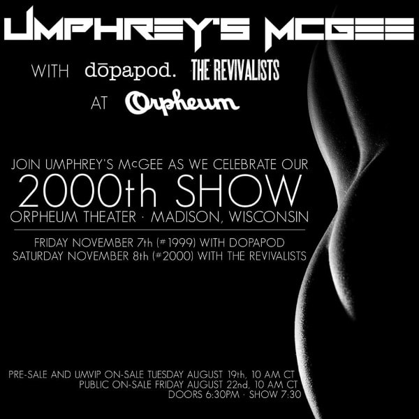 Umphrey's McGee To Play Show 2