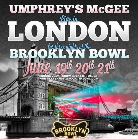 Umphrey's McGee To Play Covers Set In London