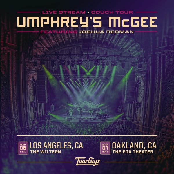 Couch Tour Alert | Umphreys McGee & Joshua Redman