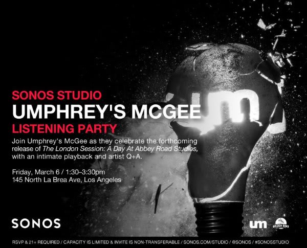 Sonos To Host Umphreys McGee Listening Party