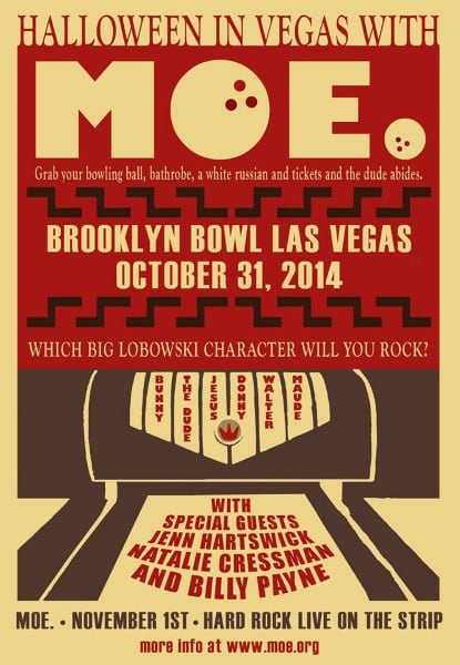 moe. Announces Big Lebowski Halloween In Las Vegas