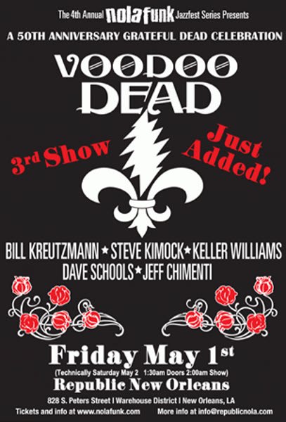 Third Voodoo Dead Jazz Fest Late Night Show Added