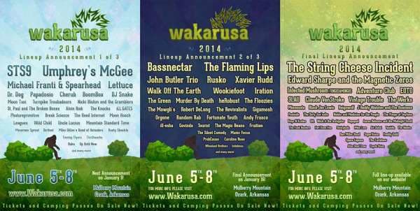 Wakarusa Announces Third Round Of 2014 Acts