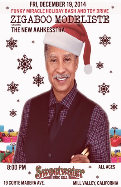 Zigaboo Modeliste Holiday Bash & Toy Drive