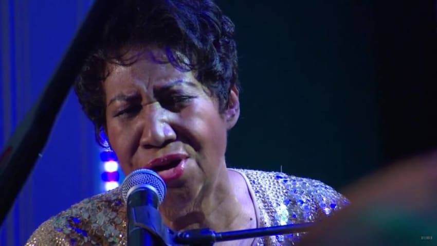 Aretha Franklin White House Screengrab