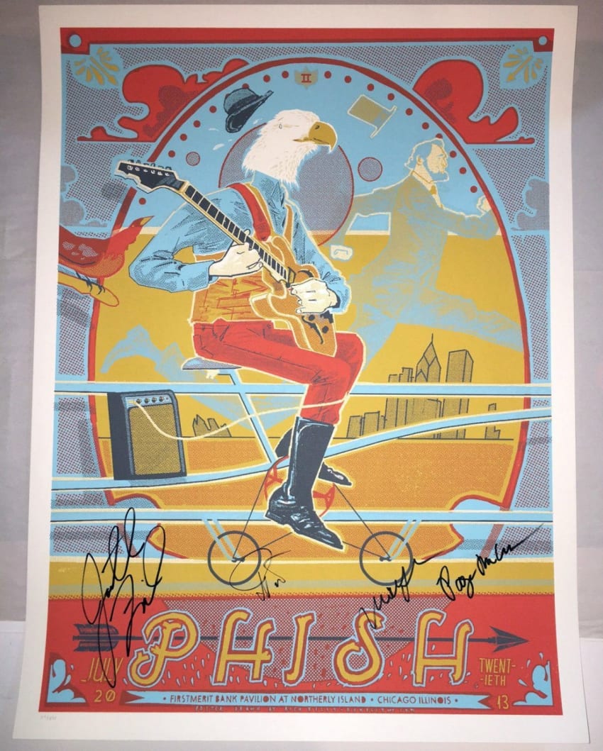 Phish Signed Poster Fullsize