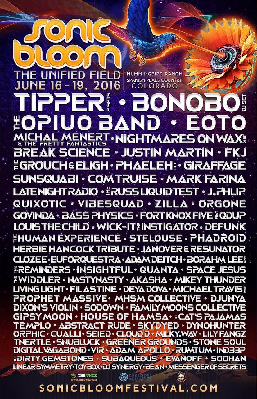 Sonic Bloom Finalizes 2016 Lineup