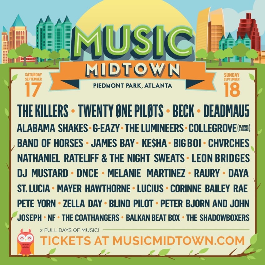 Music Midtown 2016 Poster