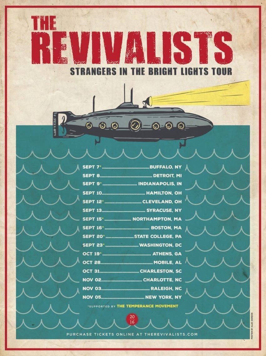 Revivalists 2016 Fall Tour Poster