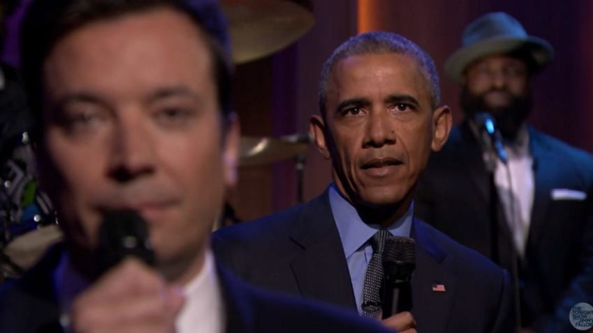 President Obama Slow Jams The News With The Roots On 'Tonight Show'