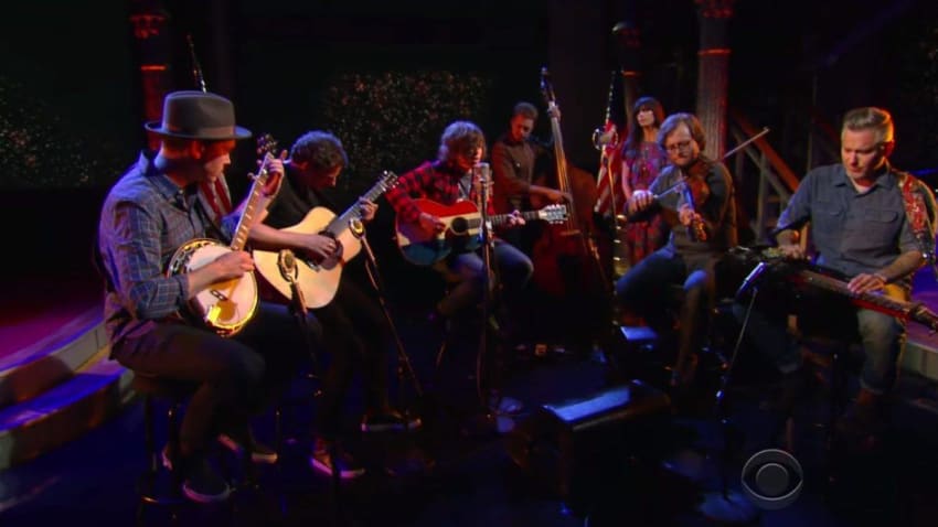 Ryan Adams Brings Nicki Bluhm & Infamous Stringdusters To 'Late Show With Stephen Colbert'