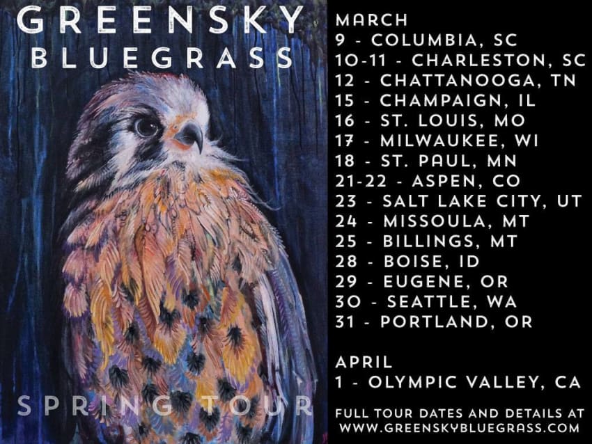 Greensky Bluesgrass Spring 2017 Tour Poster