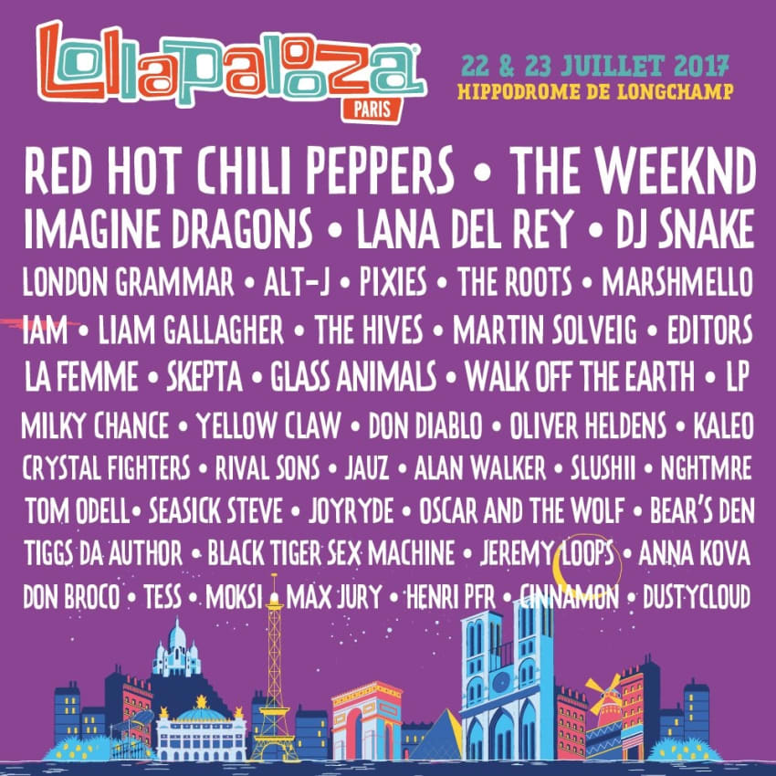 Lolla Paris 2017 Poster