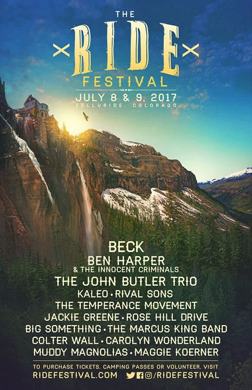 Ride Festival 2017 lineup poster admat
