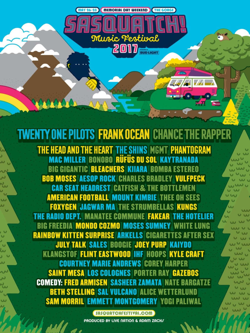 Sasquatch 2017 Poster
