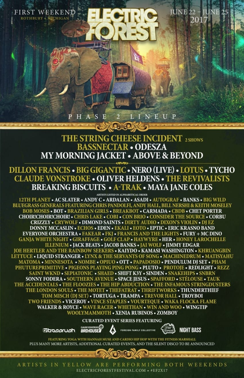 Electric Forrest 2017 Phase 2 Weekend 1 Poster