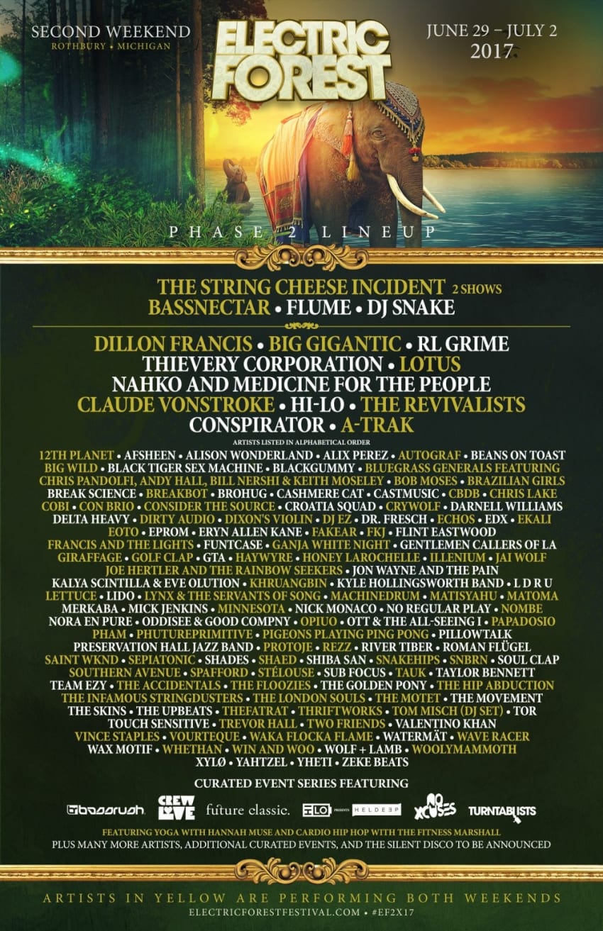 Electric Forrest 2017 Phase 2 Weekend 2 Poster