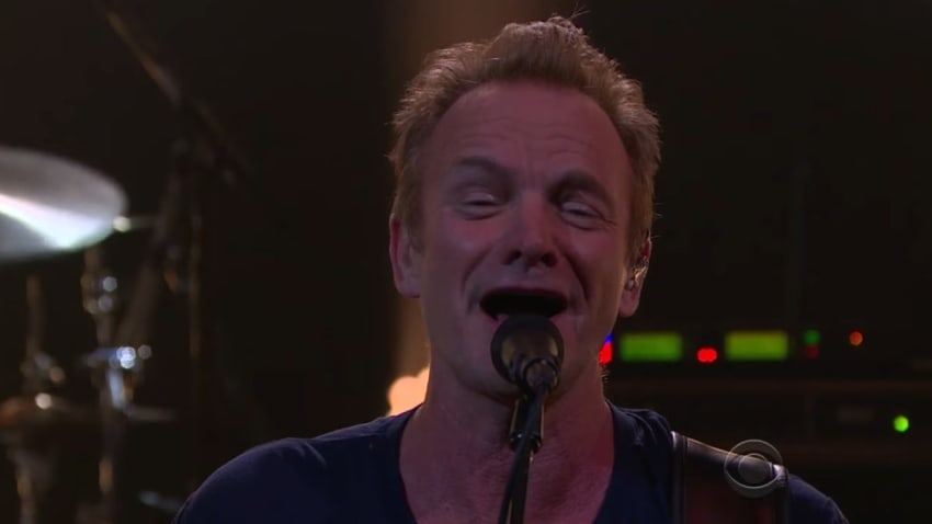 Sting Appears On 'The Late Late Show With James Corden'