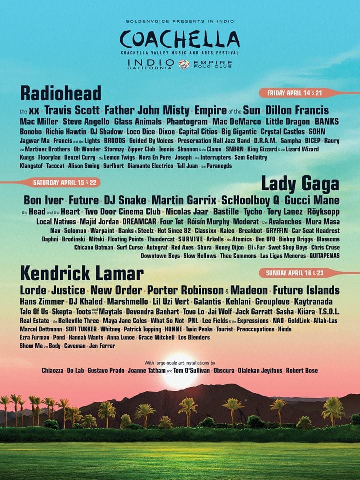 Cochella Gaga 2017 Poster