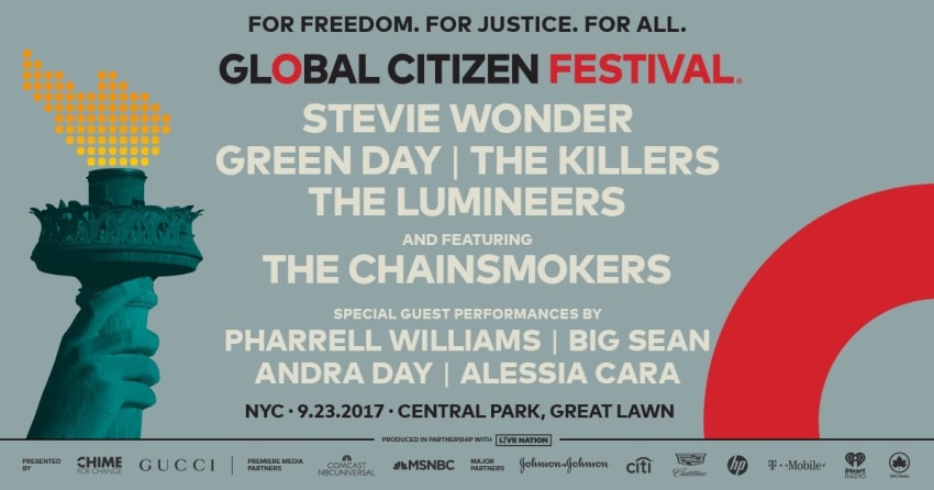 Global Citizen 2017 Poster