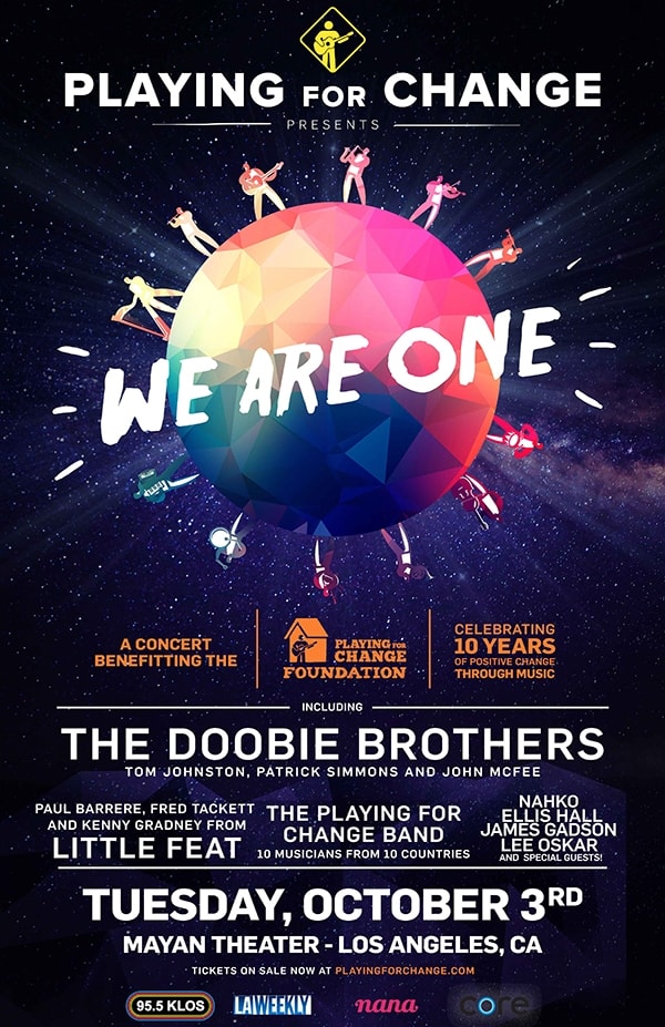 We ARe One Concert Poster