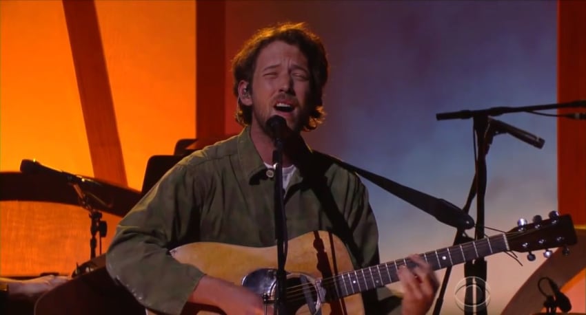 Fleet Foxes Colbert Screengrab Crop