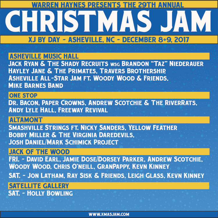 Christmas Jam Announces 2017 'By Day' Lineup