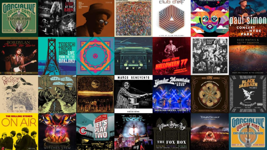 2017 Live Albums & Archival Releases Spotify Playlist