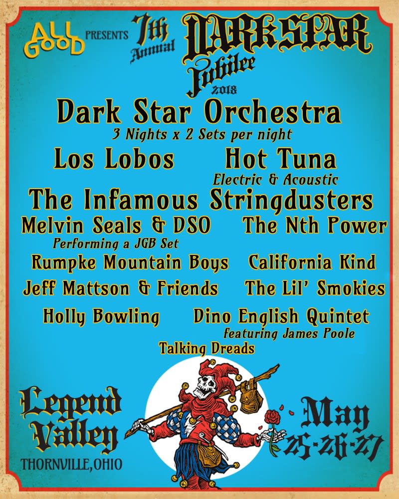 Dark Star Jubilee 2018 Lineup
