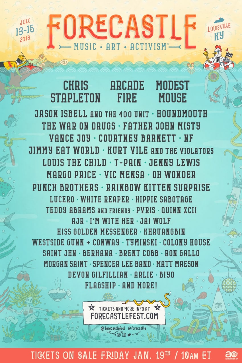 Forcastle 2018 Poster Updated