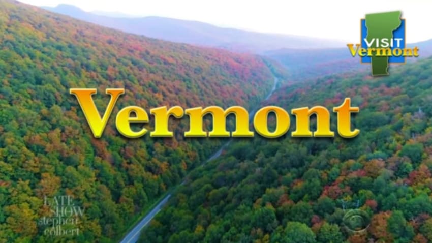 Watch 'The Late Show With Stephen Colbert's' 'Visit Vermont' Commercial