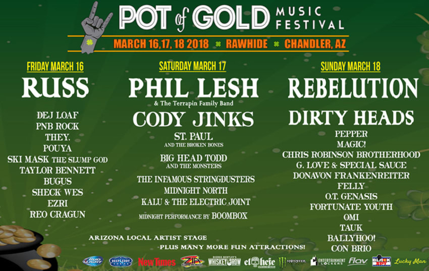 Pot Of Gold Music Festival Finalizes 2018 Lineup