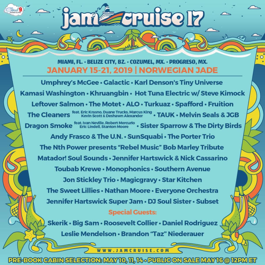 jam cruise line up